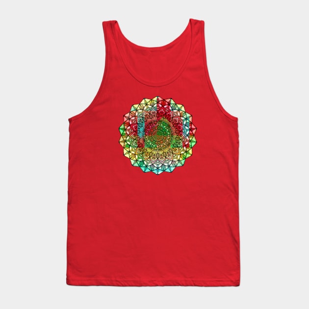 Fancy Mandala Design two Tank Top by fruity_shapes